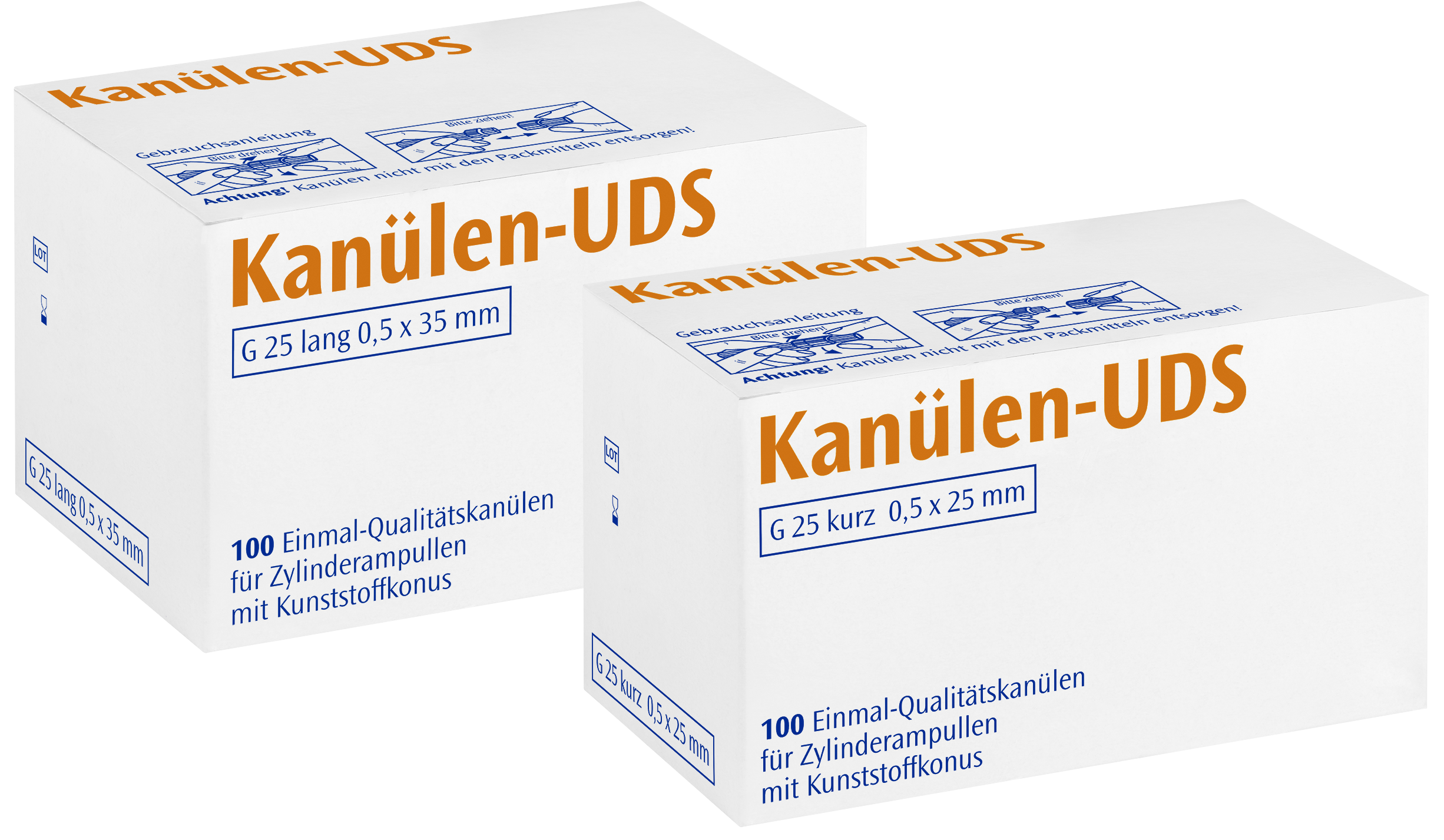 Kanulen UDS G 25 orange