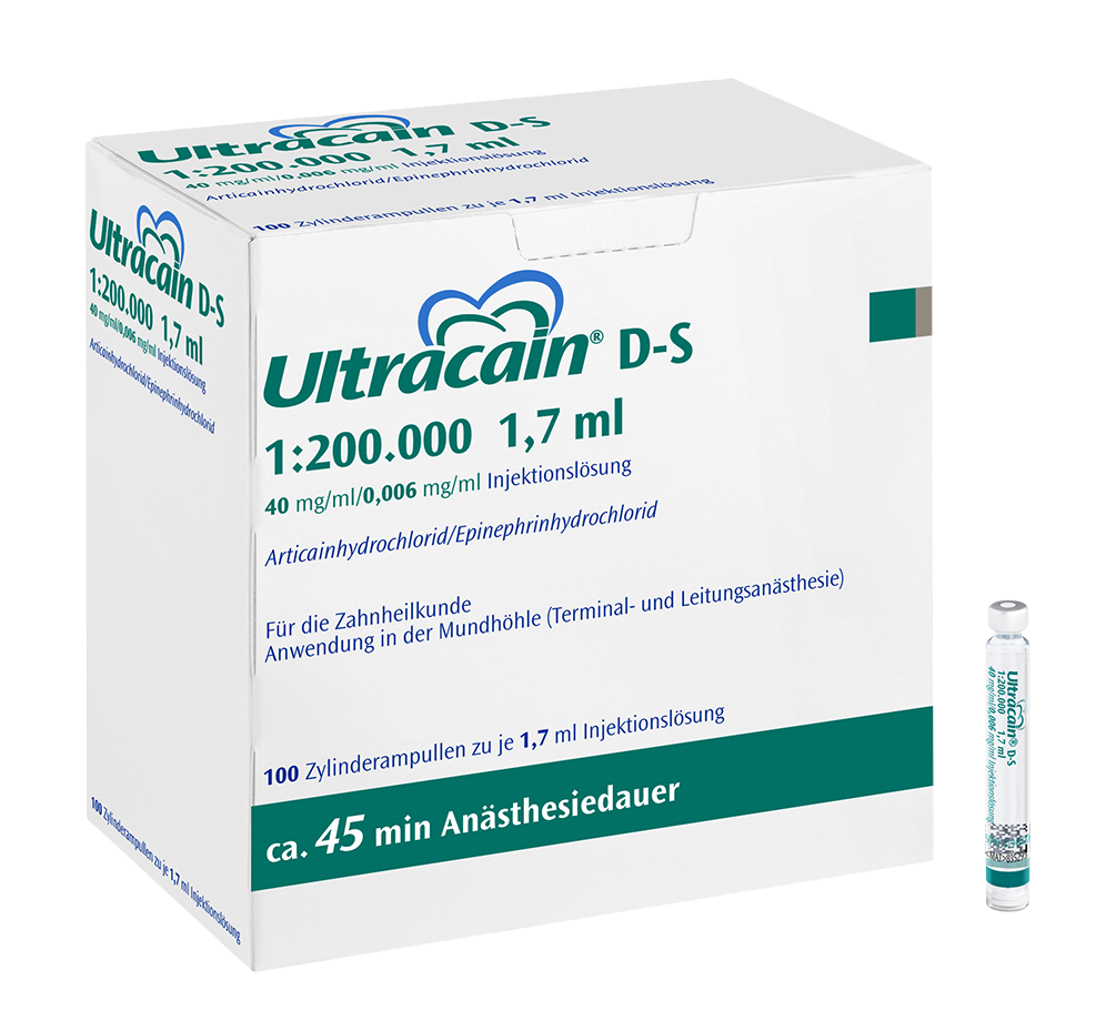 Ultracain D S 1 200000 1,7 ml + ZA