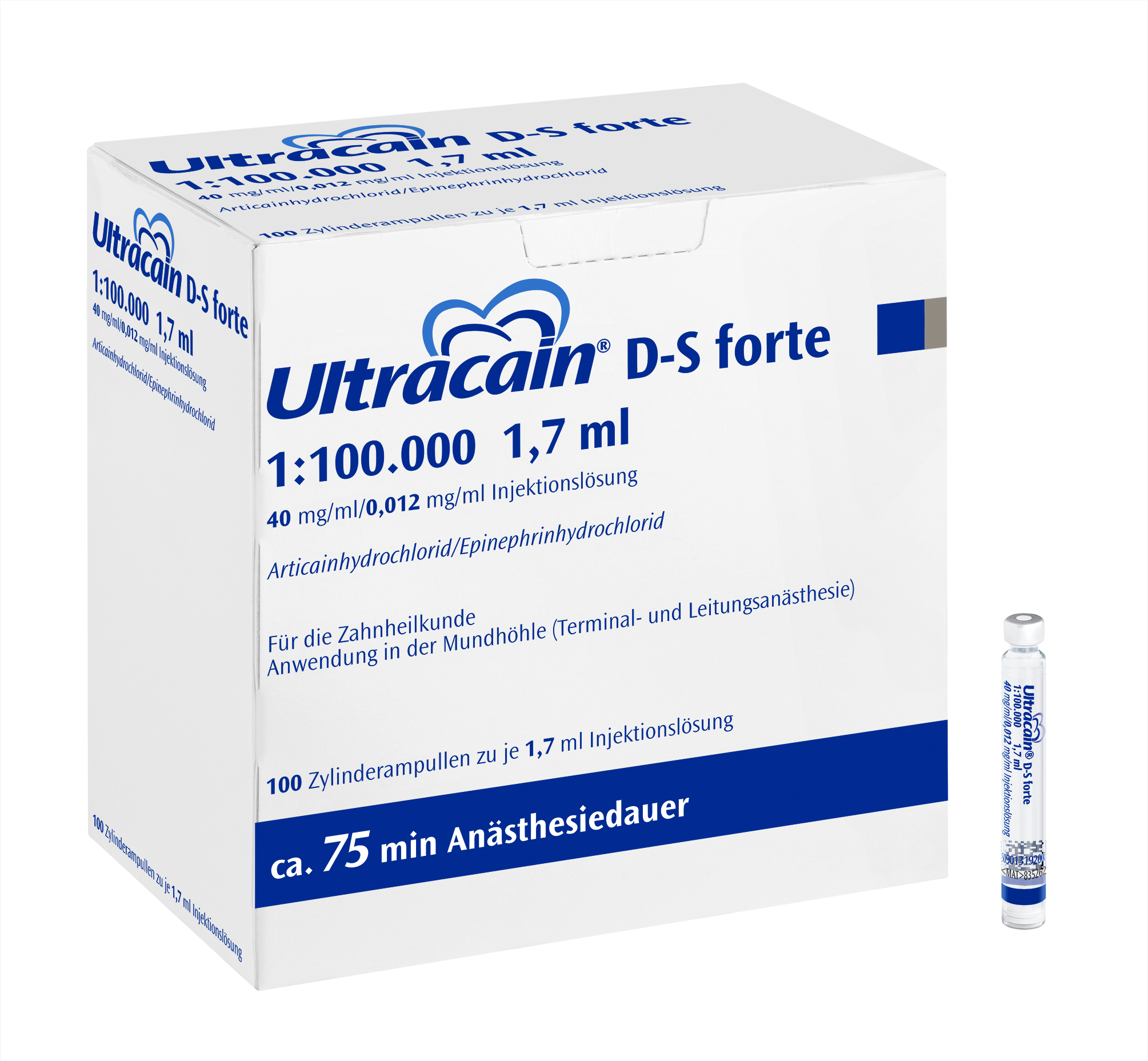 Ultracain D S forte 1 100000 1,7 ml