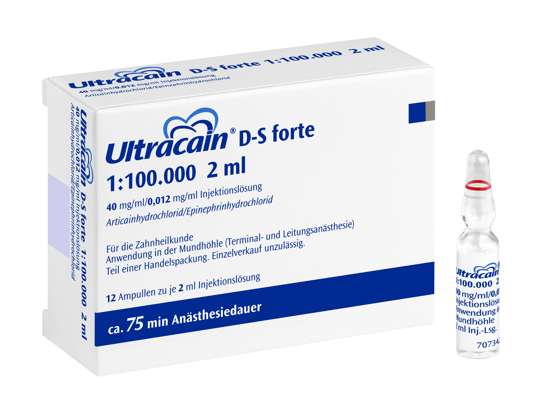 Ultracain D S forte 1 100000 2 ml